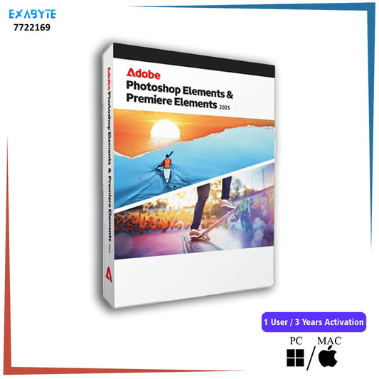 Adobe Photoshop & Premier Elements 2025 (Mac & Windows)