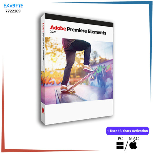 Adobe Premiere Elements 2025 – 1 User / 3 Years (Windows/MAC)