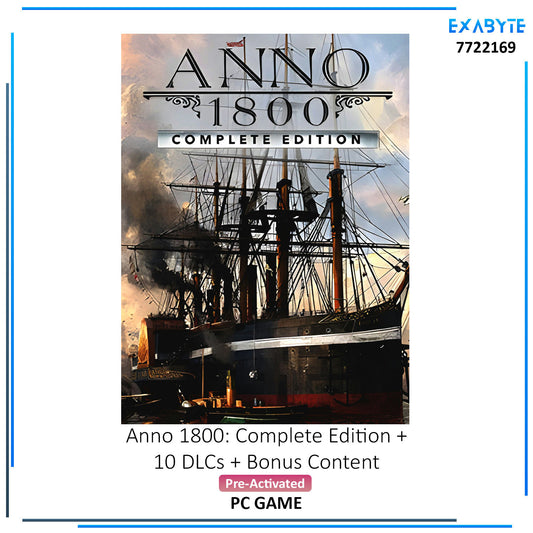 Anno 1800: Complete Edition+ 10 DLCs + Bonus Content PC Game