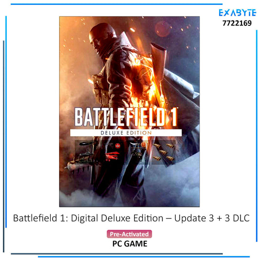 Battlefield 1: Digital Deluxe Edition Update 3 + 3 DLC PC Game